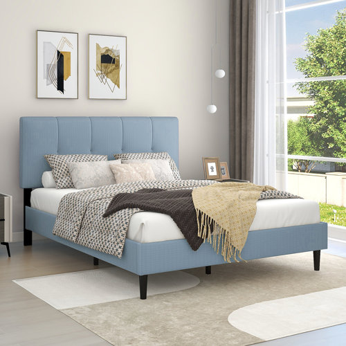 Wayfair Blue Upholstered Beds You'll Love in 2023